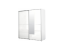 Ντουλάπα με συρόμενες πόρτες και καθρέφτη Αpolo8 180x59x200 DIOMMI 33-150