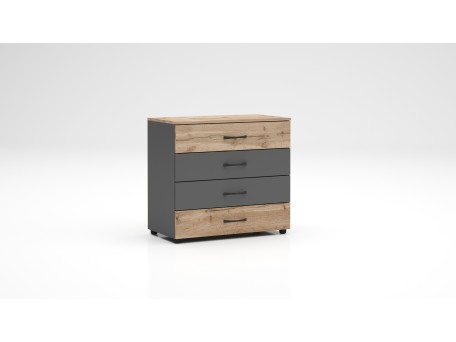 Συρταριέρα Apolo2 με τέσσερα συρτάρια 80x43x74 DIOMMI 33-153