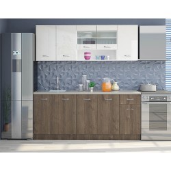 Κουζίνα Alice-Havana Maron1 200x60x90 DIOMMI 33-301