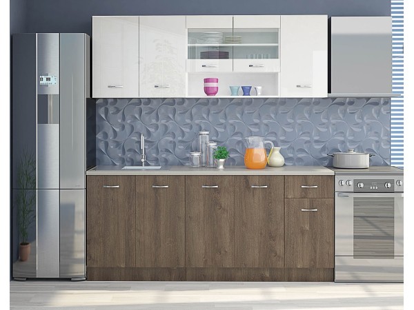 Κουζίνα Alice-Havana Maron1 200x60x90 DIOMMI 33-301 Κουζίνα Alice-Havana Maron1 200x60x90 DIOMMI 33-301