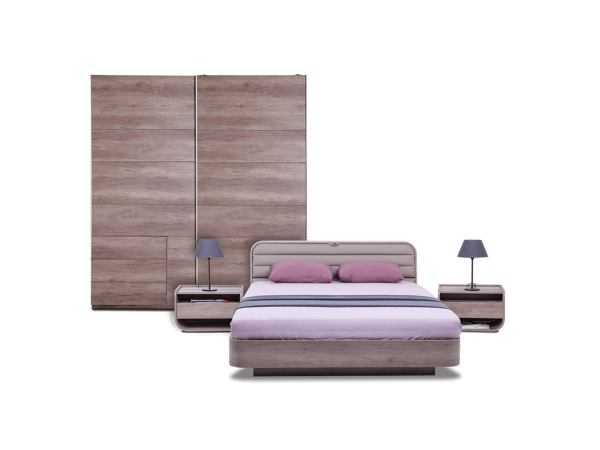 Σετ Κρεβατοκάμαρας ξύλινο S02 160x200 DIOMMI 40-047