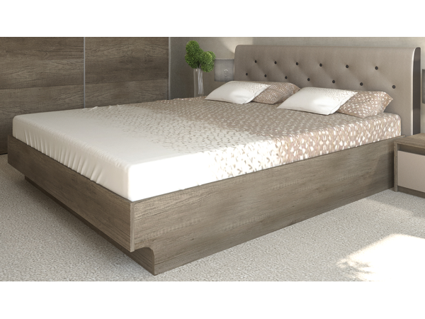 Κρεβάτι ξύλινο με δερμάτινη/ύφασμα BREEZE 160x190 DIOMMI 45-013