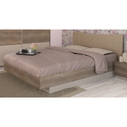 Κρεβάτι ξύλινο με δερμάτινη/ύφασμα MOKA 180x190 DIOMMI 45-123