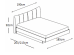 Κρεβάτι ξύλινο με δερμάτινη/ύφασμα MOKA 180x190 DIOMMI 45-123