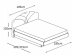 Κρεβάτι ξύλινο με δερμάτινη/ύφασμα KORONA 180x200 DIOMMI 45-210