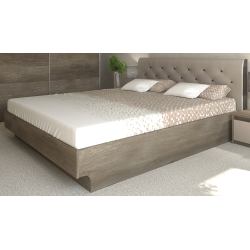 Κρεβάτι ξύλινο με δερμάτινη/ύφασμα BREEZE 160x200 DIOMMI 45-213