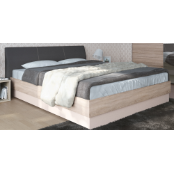 Κρεβάτι ξύλινο με δερμάτινη/ύφασμα FAVORITE 140x200 DIOMMI 45-226