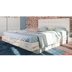 Κρεβάτι ξύλινο με δερμάτινη/ύφασμα LIMITED 180x200 DIOMMI 45-234