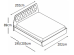 Κρεβάτι ξύλινο με δερμάτινη/ύφασμα TAIS 180x200 DIOMMI 45-245