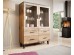Cabinet LOTTA 120 2DSZ4S wotan oak/ black DIOMMI CAMA-LOTTA-WITRYNA-120-2D4S-DWO/CZ