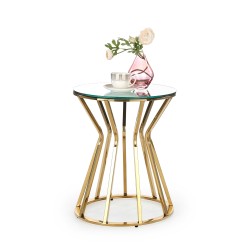 AFINA S, coffee table, mirror / gold DIOMMI V-CH-AFINA_S-LAW