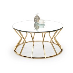 AFINA, coffee table, mirror / gold DIOMMI V-CH-AFINA-LAW
