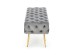 ATHENA bench color: grey / gold DIOMMI V-CH-ATHENA-POPIEL