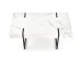 BLANCA c. table white marble / black DIOMMI V-CH-BLANCA-LAW