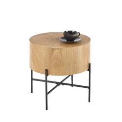 BROOKLYN-S c. table natural oak / black DIOMMI V-CH-BROOKLYN-S-LAW