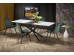 DIESEL extension table, color: top - white marble / dark grey, legs - black DIOMMI V-CH-DIESEL-ST