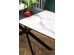 DIESEL extension table, color: top - white marble / dark grey, legs - black DIOMMI V-CH-DIESEL-ST