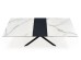DIESEL extension table, color: top - white marble / dark grey, legs - black DIOMMI V-CH-DIESEL-ST