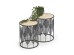 FOLLA set of 2 c. tables DIOMMI V-CH-FOLLA-LAW-CZARNY