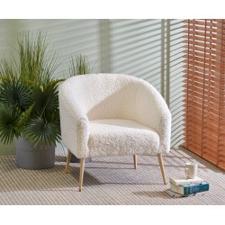 GRIFON 2 leisure armchair cream / natural DIOMMI V-CH-GRIFON_2-FOT-KREMOWY