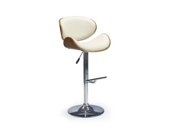 H44 bar stool color: walnut/creamy DIOMMI V-CH-H/44-ORZECH-KREMOWY