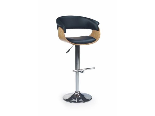 H45 bar stool color: light oak/black DIOMMI V-CH-H/45-J.DĄB-CZARNY