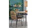 JACKSON table, color: top - golden oak, legs - black DIOMMI V-CH-JACKSON-ST
