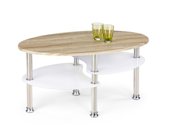 MEDEA coffee table color: sonoma oak/extra white DIOMMI V-CH-MEDEA-LAW