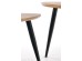 NICEA 2, set of two coffee tables, color: golden oak / black DIOMMI V-CH-NICEA_2-LAW