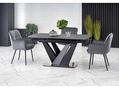 PATRIZIO table dark grey, leg black DIOMMI V-CH-PATRIZIO-ST