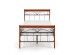 VERONICA bed 90 cm color: ant. cherry/black DIOMMI V-CH-VERONICA_90CM-LOZ