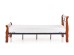 VERONICA bed 90 cm color: ant. cherry/black DIOMMI V-CH-VERONICA_90CM-LOZ