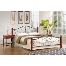 VIOLETTA 140 bed DIOMMI V-CH-VIOLETTA_140-LOZ-CZEREŚNIA_ANT.