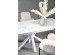 VIVALDI extension table white marble, leg white DIOMMI V-CH-VIVALDI-ST