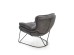 VOLKER leisure armchair dark grey/ black DIOMMI V-CH-VOLKER-FOT