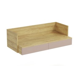 MOBIUS office desk 2S color: hikora oak/white DIOMMI V-PL-MOBIUS-BIURKO_2S-ANT.RÓŻ