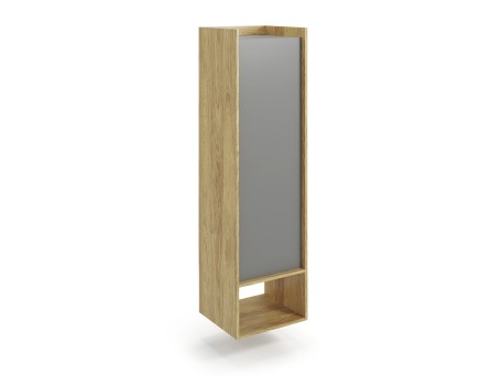 MOBIUS regal 1D color: hikora oak/grey DIOMMI V-PL-MOBIUS-REGAŁ_1D-SZARY
