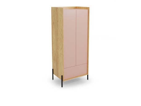 MOBIUS cabinet 2D color: hikora oak/white DIOMMI V-PL-MOBIUS-SZAFA_2D-ANT.RÓŻ