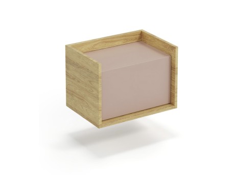 MOBIUS low cabinet 1D color: hikora oak/white DIOMMI V-PL-MOBIUS-SZAFKA NISKA_1D-ANT.RÓŻ