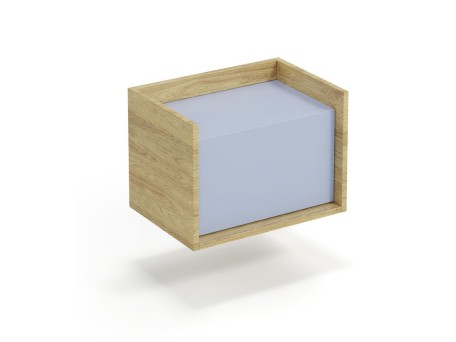 MOBIUS low cabinet 1D color: hikora oak/light blue DIOMMI V-PL-MOBIUS-SZAFKA NISKA_1D-NIEBIESKI