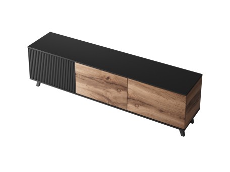 RANDOM RTV-2 TV-stand, color: wotan oak/black DIOMMI V-PL-RANDOM-RTV-K