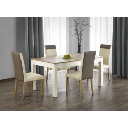 SEWERYN 160/300 cm extension table color: sonoma oak / white DIOMMI V-PL-SEWERYN-ST-SONOMA/BIAŁY
