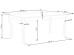 WINDSOR extension table, color: dark oak/black DIOMMI V-PL-WINDSOR-ST-C.DĄB/CZARNY