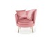 ALMOND leisure chair color: pink