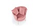 ALMOND leisure chair color: pink