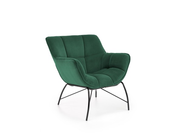 BELTON leisure chair color: dark green