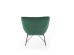 BELTON leisure chair color: dark green