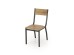 MILTON table + 4 chairs color: natural / black
