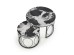 ALEXANDRA   set of two coffee tables, black marble / black
