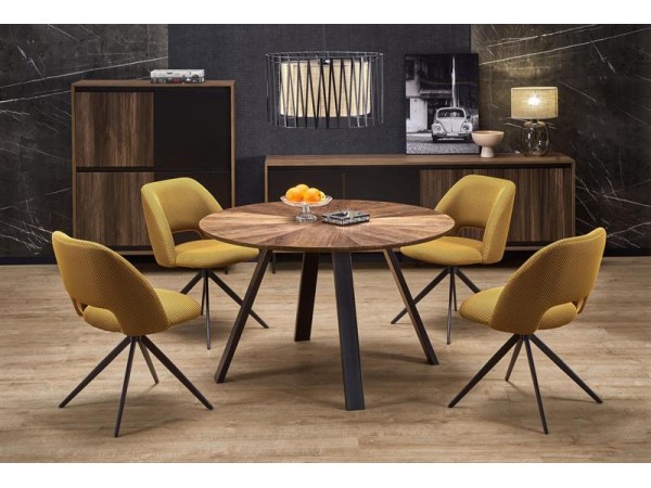 DANILO table walnut/black